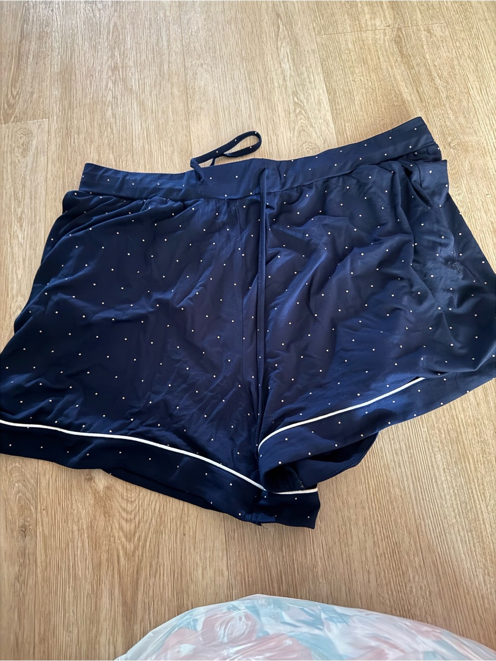 Cozy Earth Bamboo Navy Polka Dot Lounge Shorts